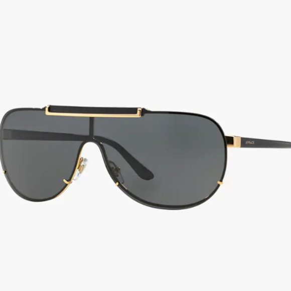 AUTHENTIC Versace VE2140 Visor Aviator Sunglasses EUC